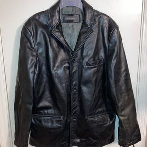 Banana Republic Genuine Leather Jacket Large Mens